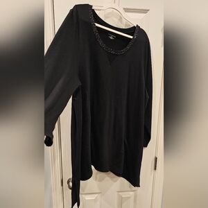 150 - Cato Chic Black Long Sleeve Blouse